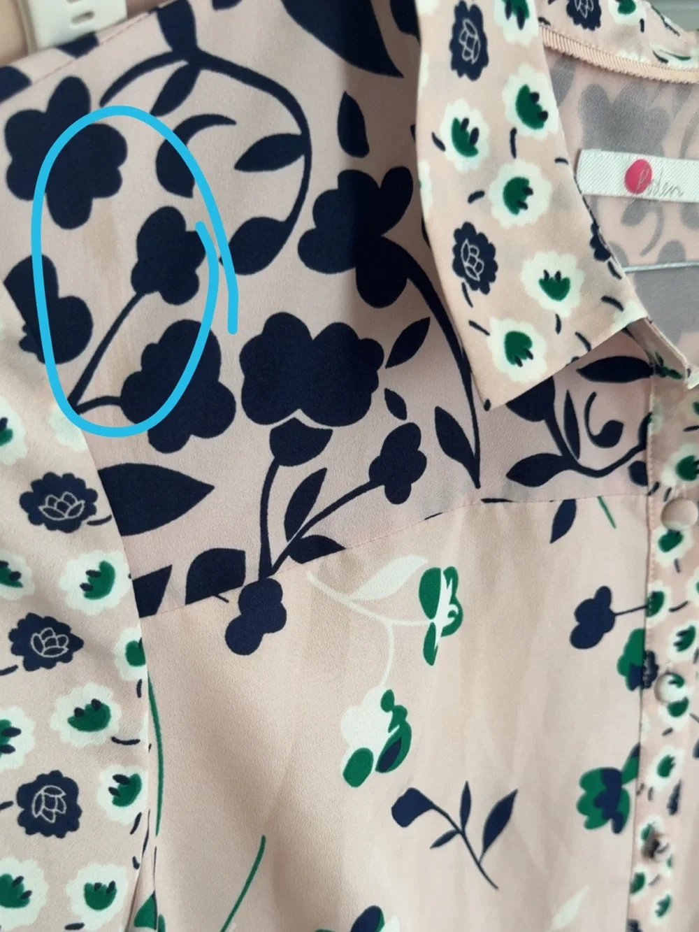 Boden Sybil Long Sleeve Floral Midi Dress Pink Green Button Collared Size‎ 8